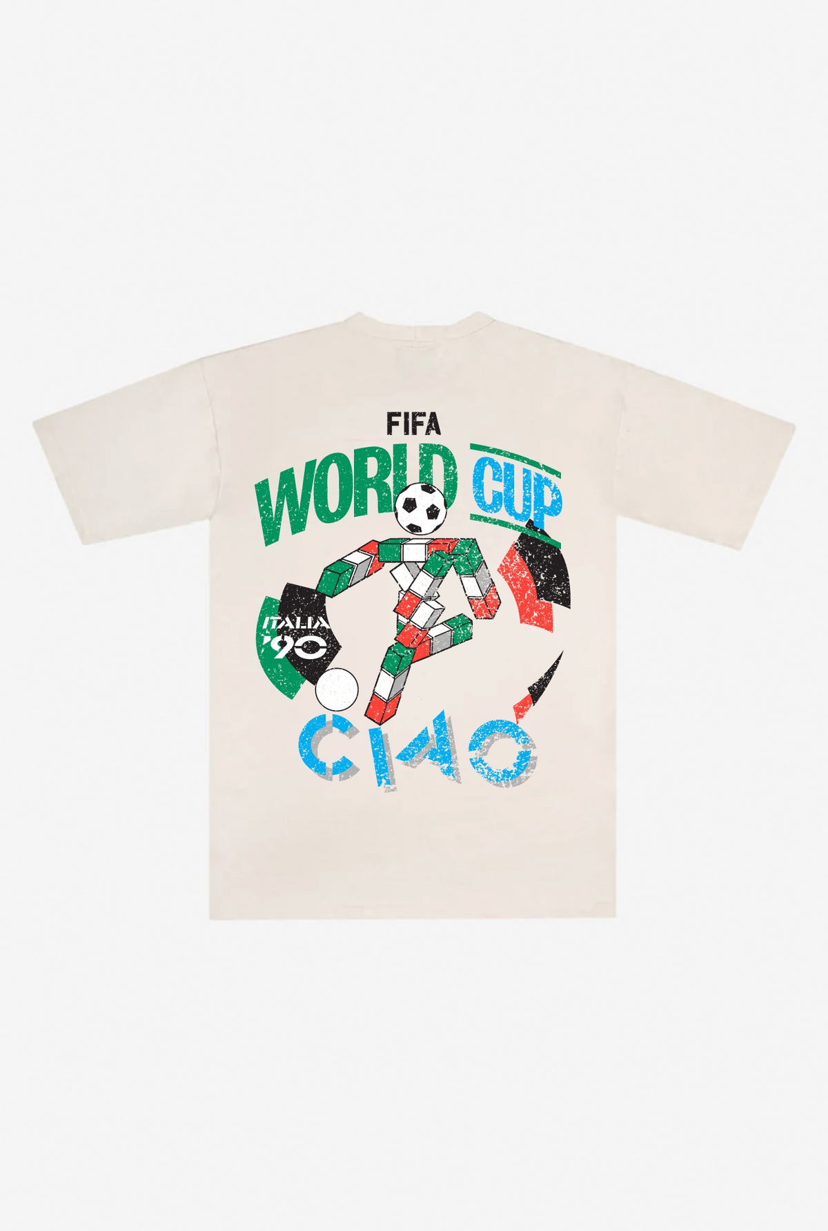 FIFA World Cup Italy 1990 Premium T-Shirt - Ivory