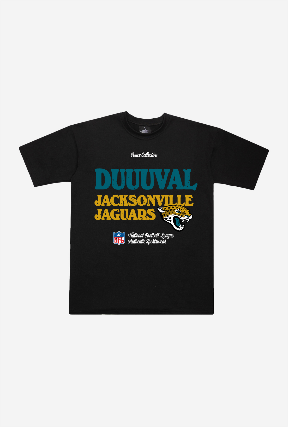 Jacksonville Jaguars Vintage Ad Heavyweight T Shirt - Black