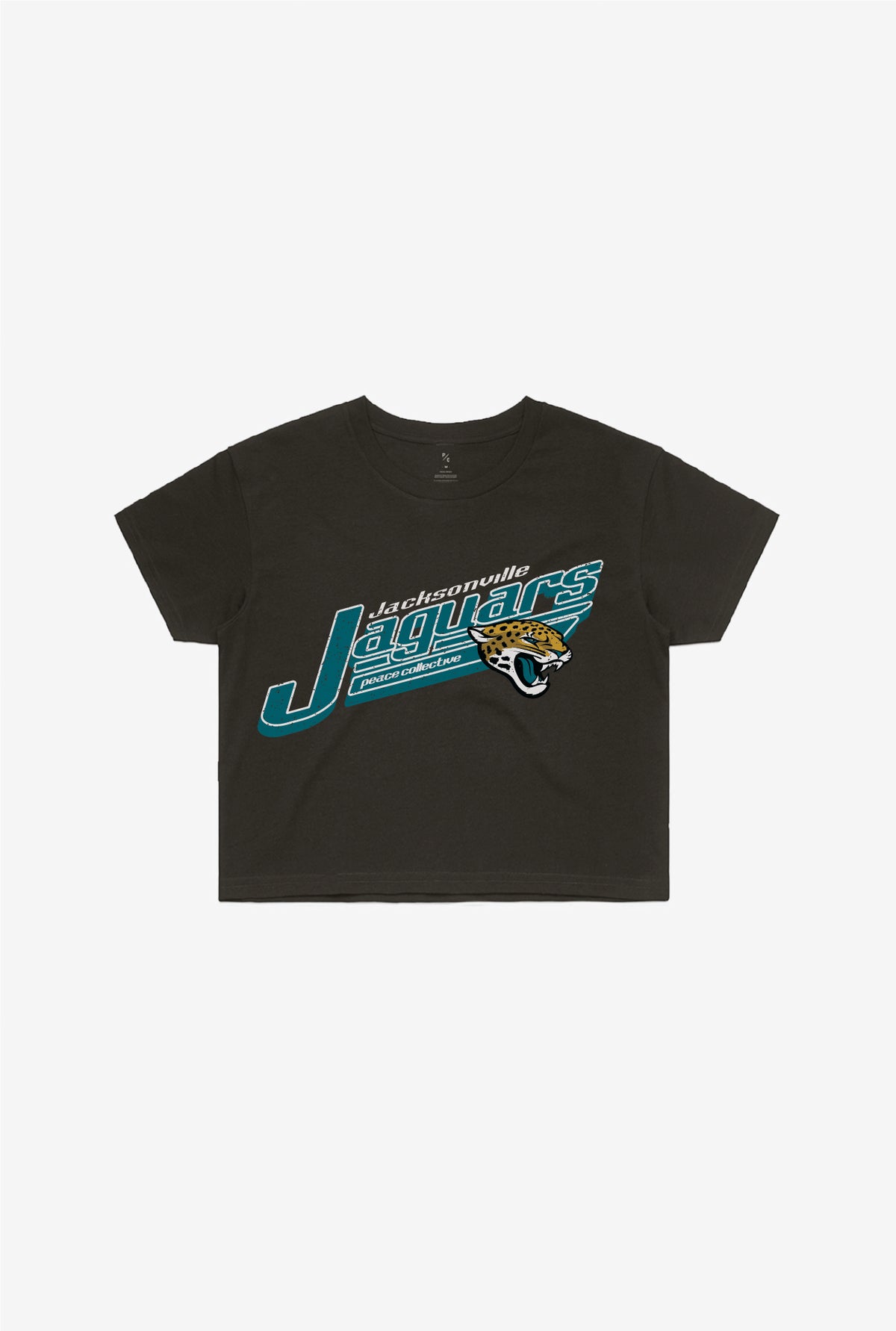 Jacksonville Jaguars Vintage Cropped T-Shirt - Black