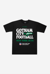 New York Jets Vintage Ad Heavyweight T-Shirt - Black