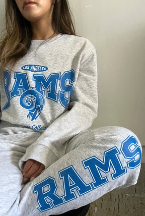 Los Angeles Rams Washed Graphic Joggers - Ash