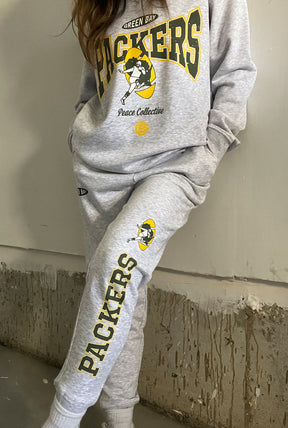 Green Bay Packers Washed Graphic Joggers - Ash