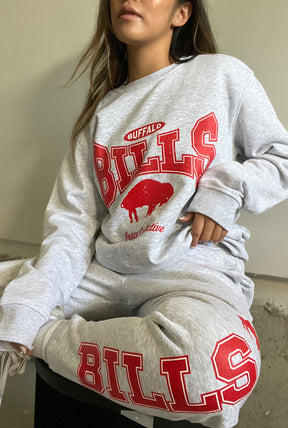 Buffalo Bills Washed Graphic Joggers - Ash