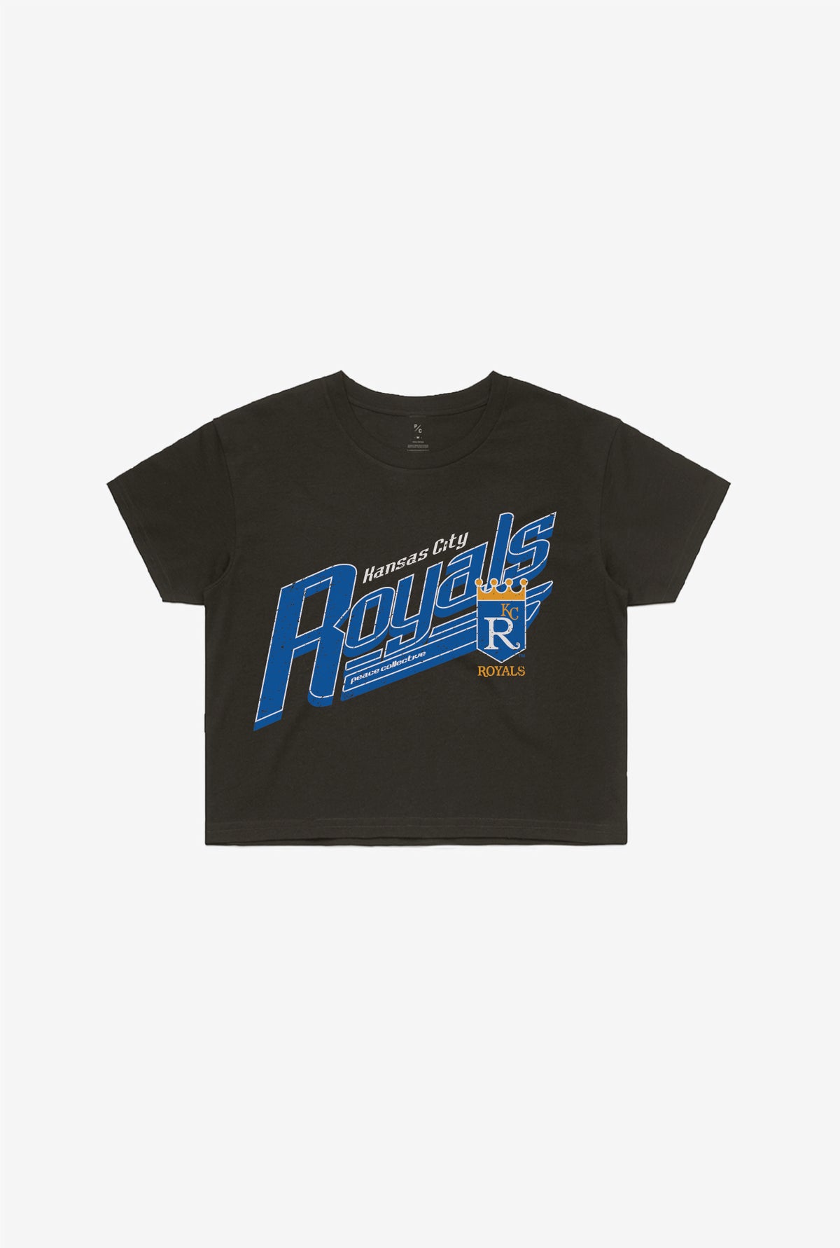 Kansas City Royals Vintage Cropped T-Shirt - Black