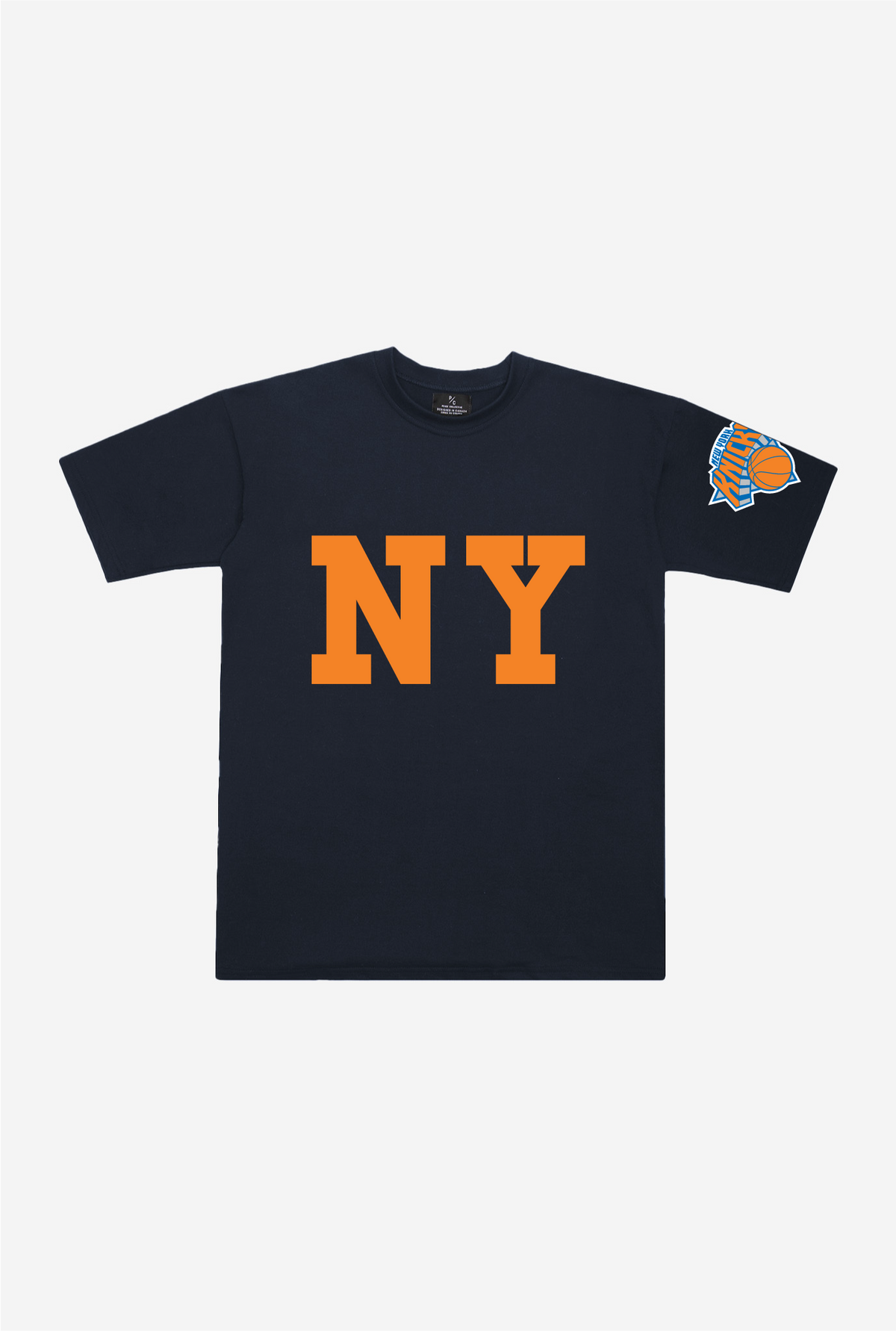 New York Knicks 'NY' Heavyweight T-Shirt - Navy