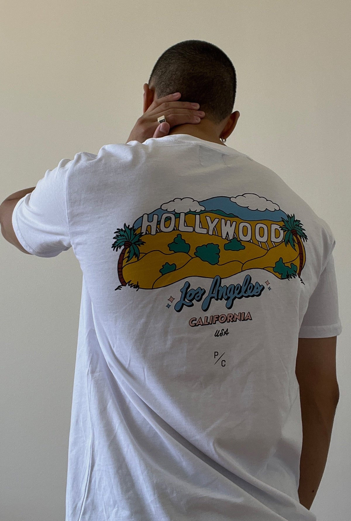 Hollywood Graphic T-Shirt - White