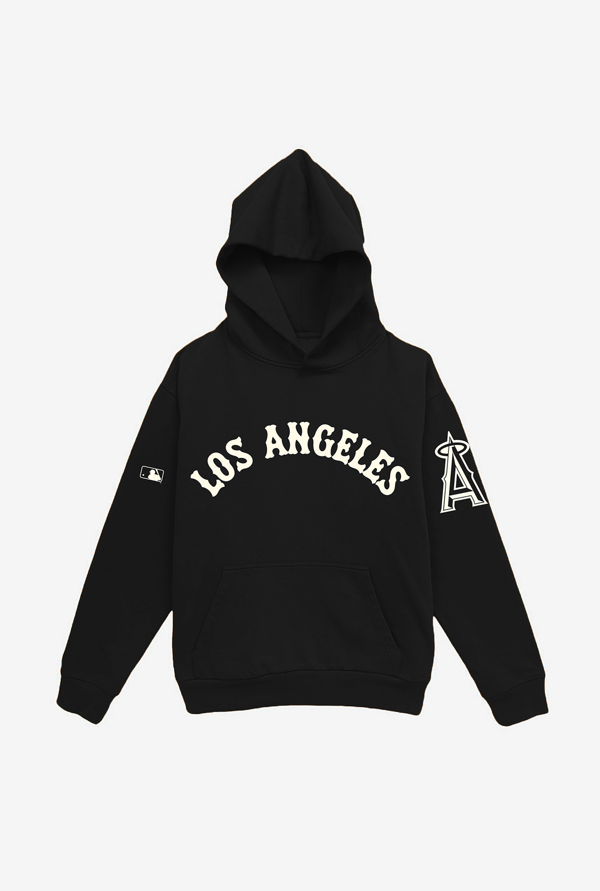 Los Angeles Angels Essential Heavyweight Hoodie - Black