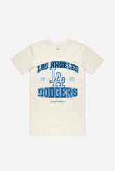 Los Angeles Dodgers Vintage Washed T-Shirt - Ivory