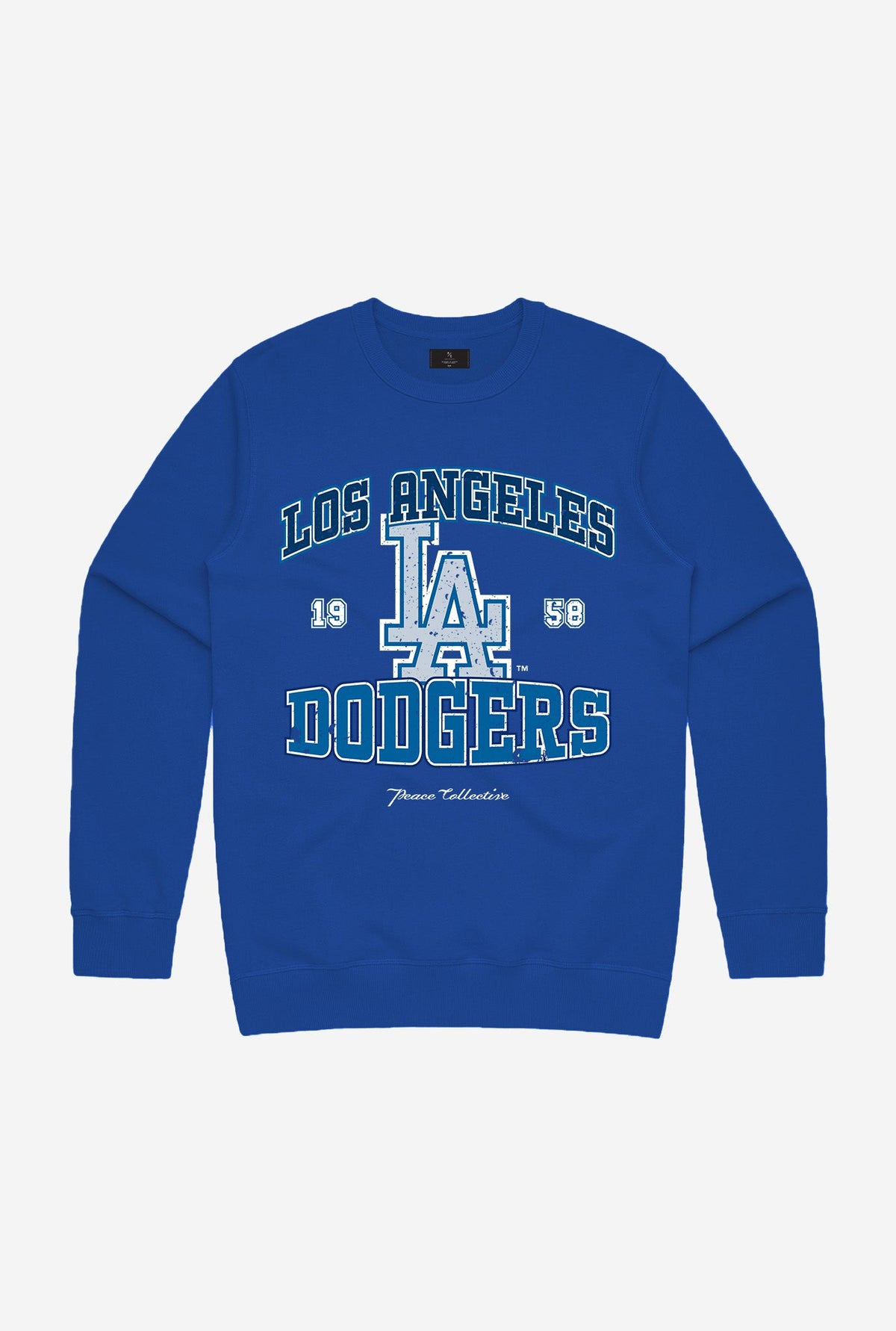 Los Angeles Dodgers Vintage Washed Crewneck - Royal