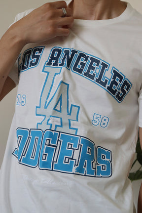 Los Angeles Dodgers Vintage Washed T-Shirt - Ivory