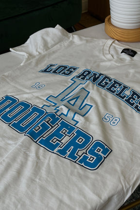 Los Angeles Dodgers Vintage Washed T-Shirt - Ivory