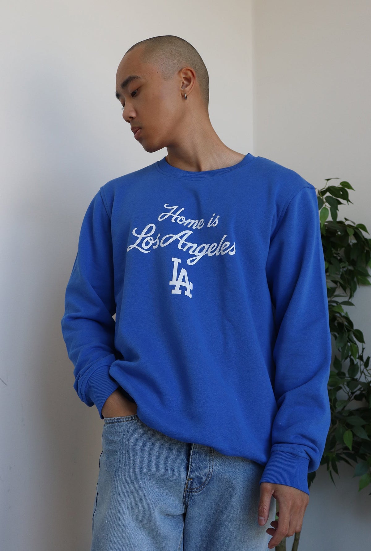 Home is LA Dodgers Crewneck - Royal