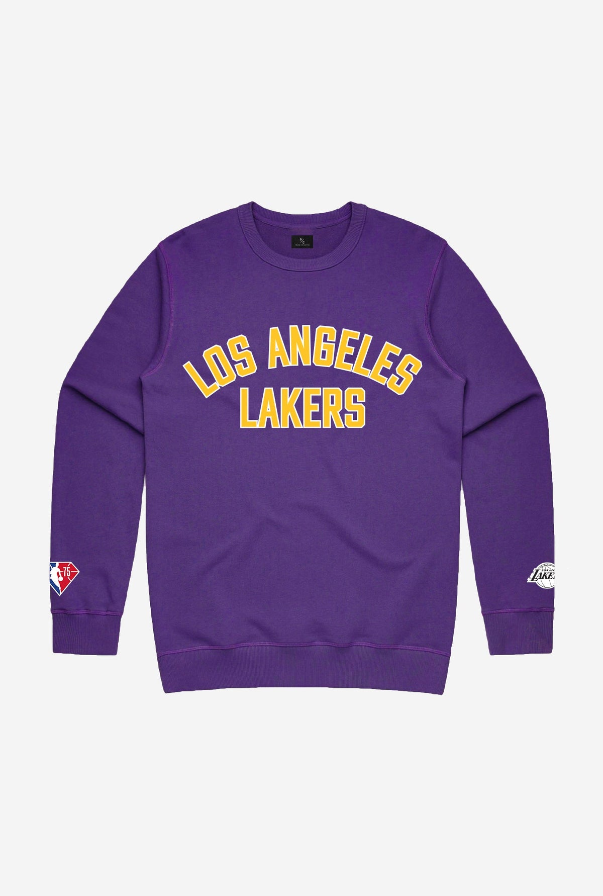NBA 75th Los Angeles Lakers Collegiate Crewneck - Purple