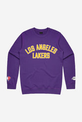 T-shirt à col rond universitaire NBA 75e édition Los Angeles Lakers - Violet