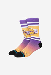 Los Angeles Lakers Fader Crew Socks - Purple