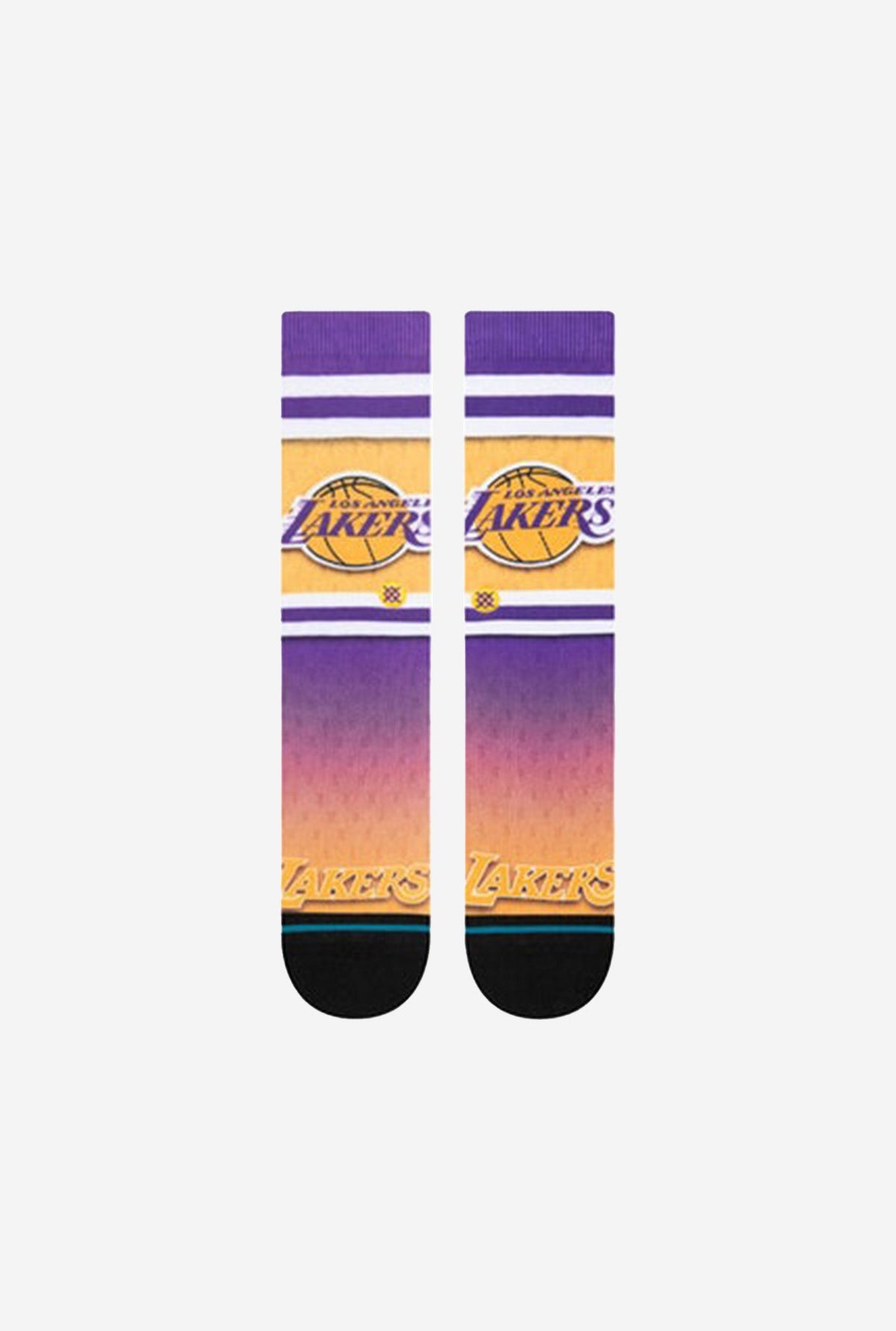 Los Angeles Lakers Fader Crew Socks - Purple