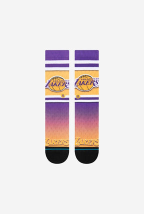 Los Angeles Lakers Fader Crew Socks - Purple