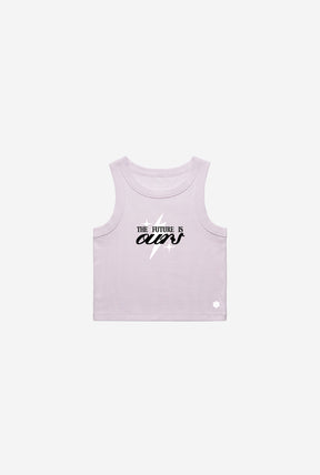 The Future is Ours Ribbed Tank - Orchid