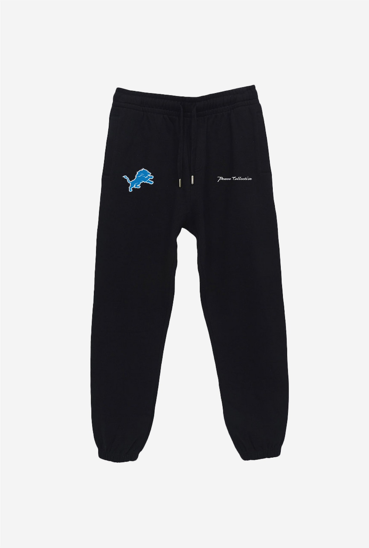 Schwerer Jogginganzug mit Logo der Detroit Lions - Schwarz 