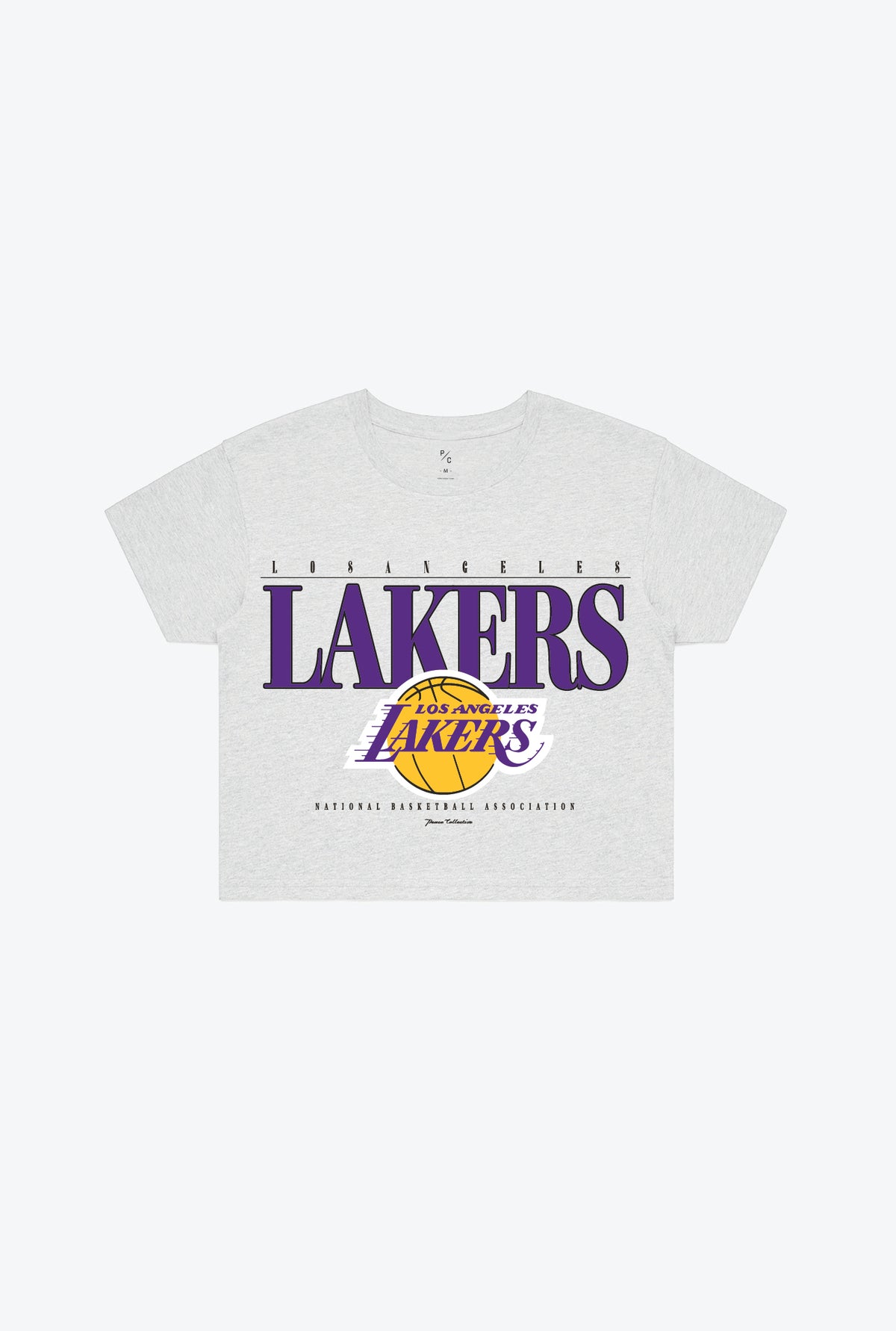 Los Angeles Lakers Signature Cropped T-Shirt - Ash
