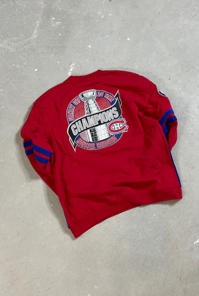 Montreal Canadiens All Over Crewneck 2.0 - Royal Blue/Red