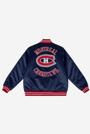 Montreal Canadiens Heavyweight Satin Jacket - Blue