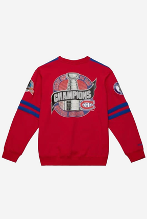 Montreal Canadiens All Over Crewneck 2.0 - Royal Blue/Red