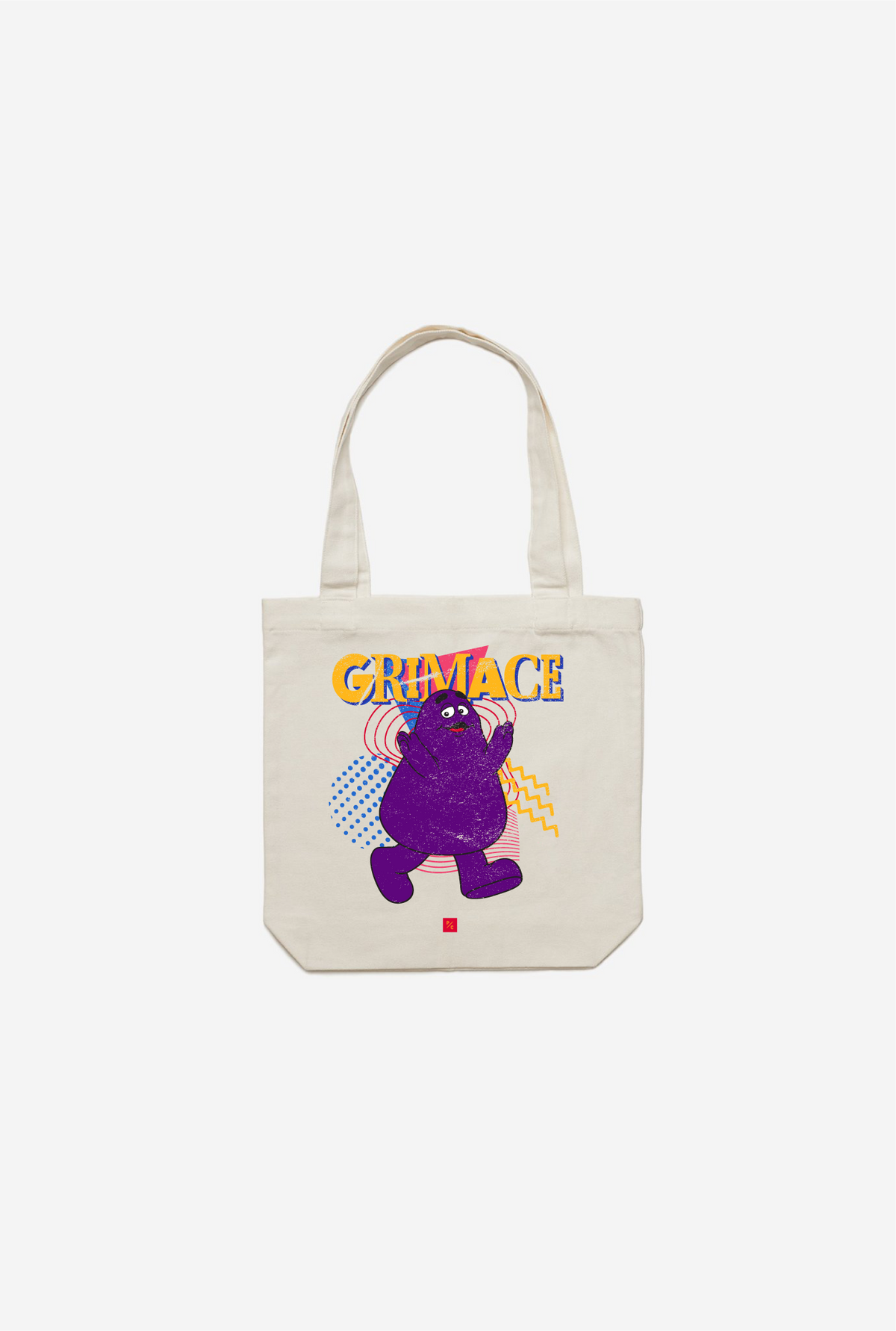 Vintage Grimace Tote Bag - Natural