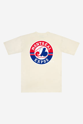 Montreal Expos Heavyweight T Shirt - Natural