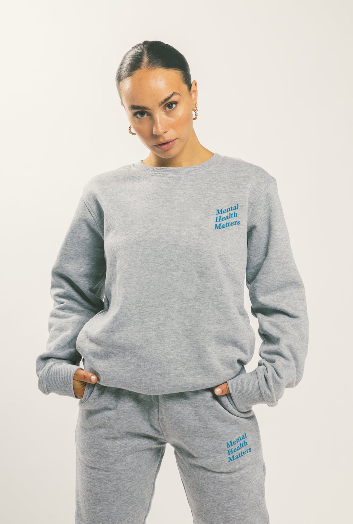 Mental Health Matters Crewneck - Grey