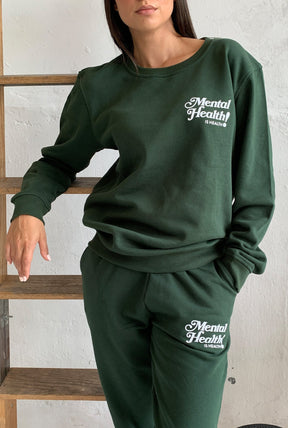 Mental Health is Health! Jogger - Forest Green