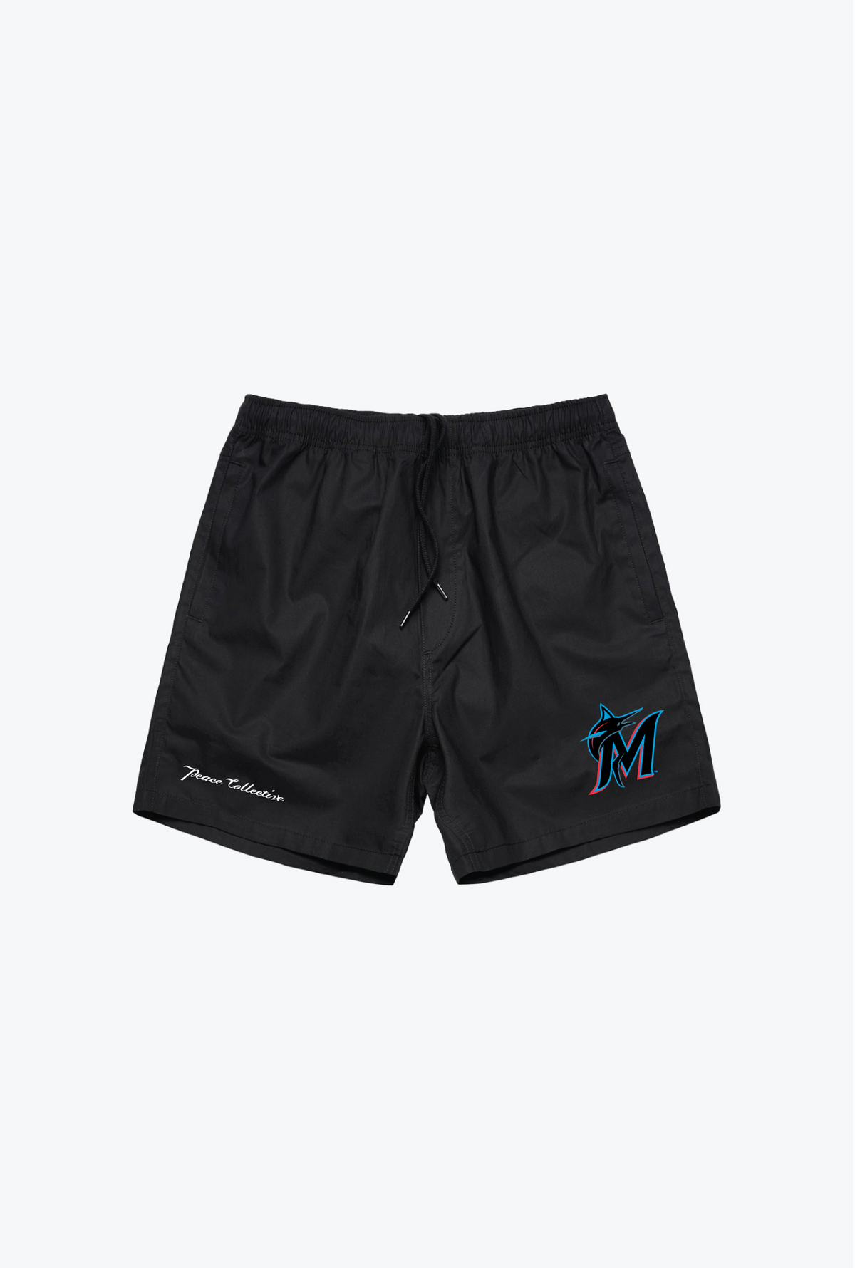 Miami Marlins Board Shorts - Black