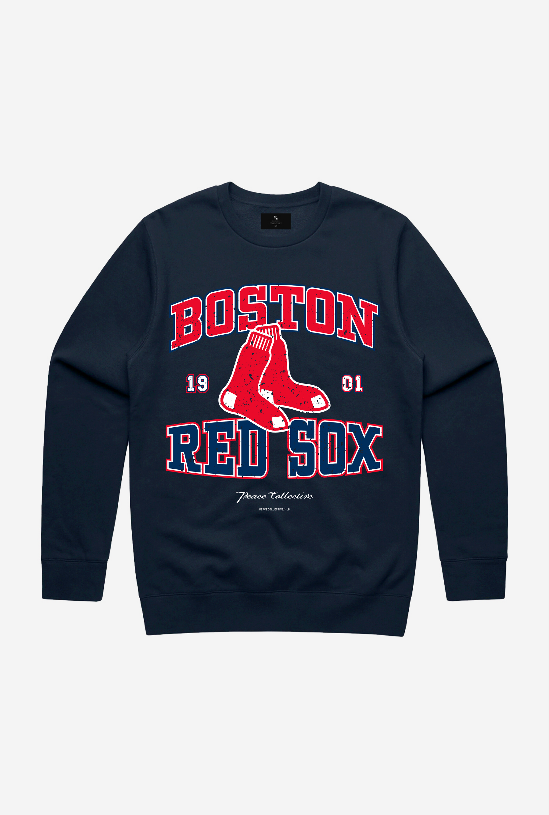 Boston Red Sox Vintage Washed Crewneck - Navy