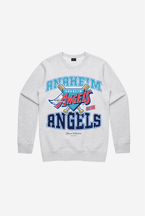 Anaheim Angels Vintage Washed Crewneck - Grey