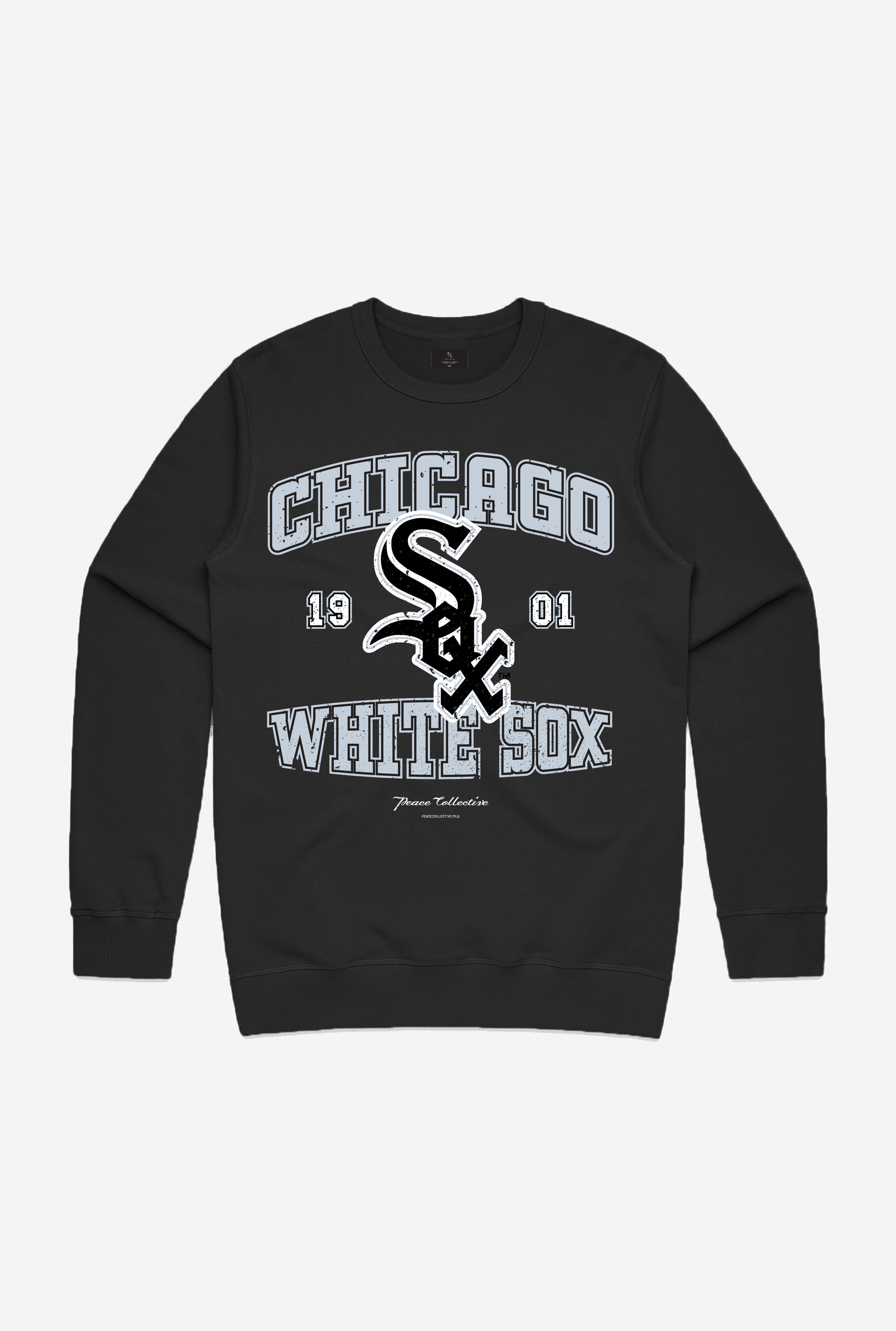 Chicago White Sox Vintage Washed Crewneck - Black