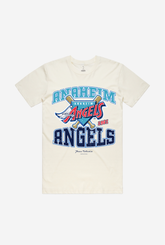 Anaheim Angels Vintage Washed T-Shirt - Ivory