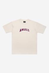 Los Angeles Angels Heavyweight T-Shirt - Natural