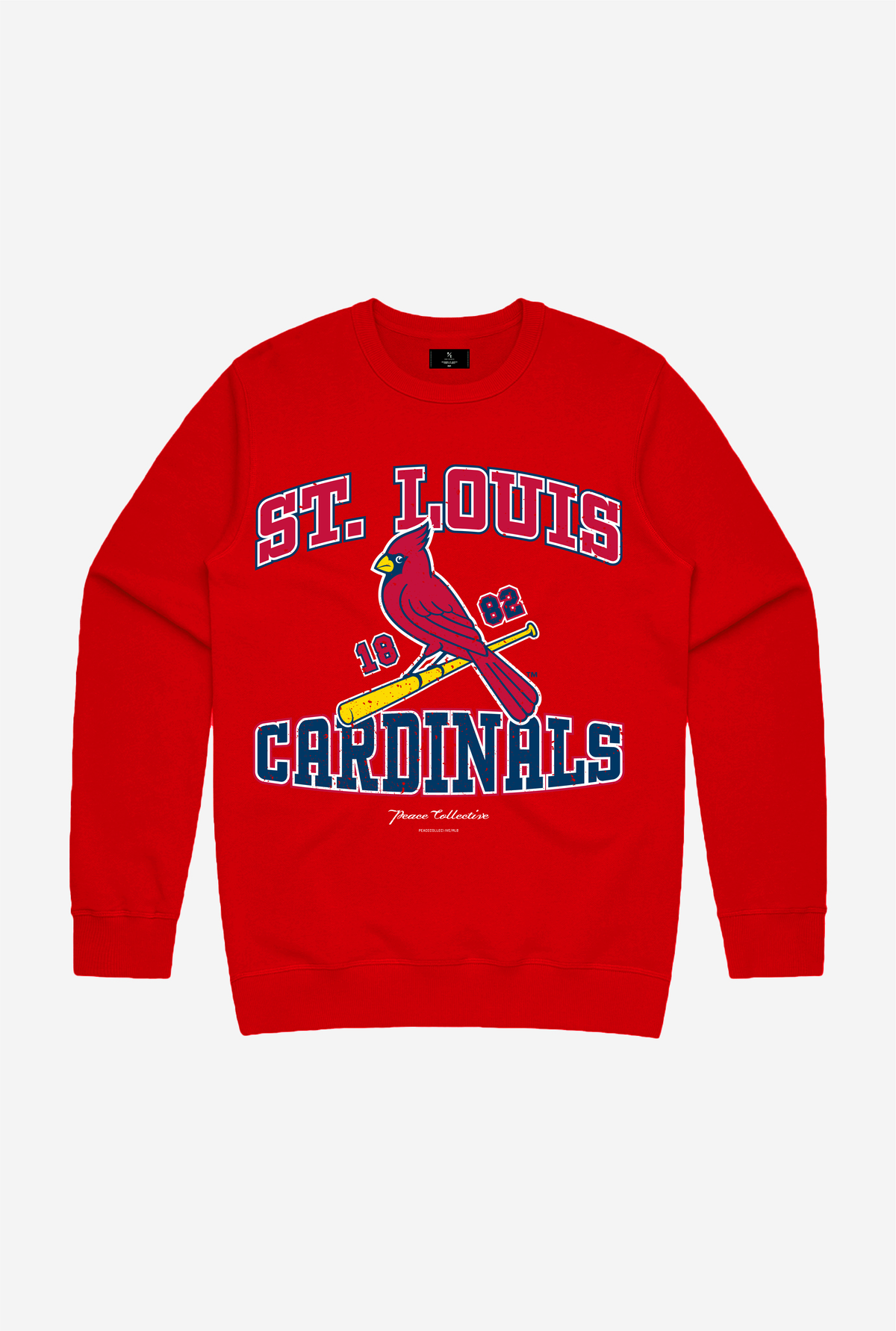 St. Louis Cardinals Vintage Washed Crewneck - Red