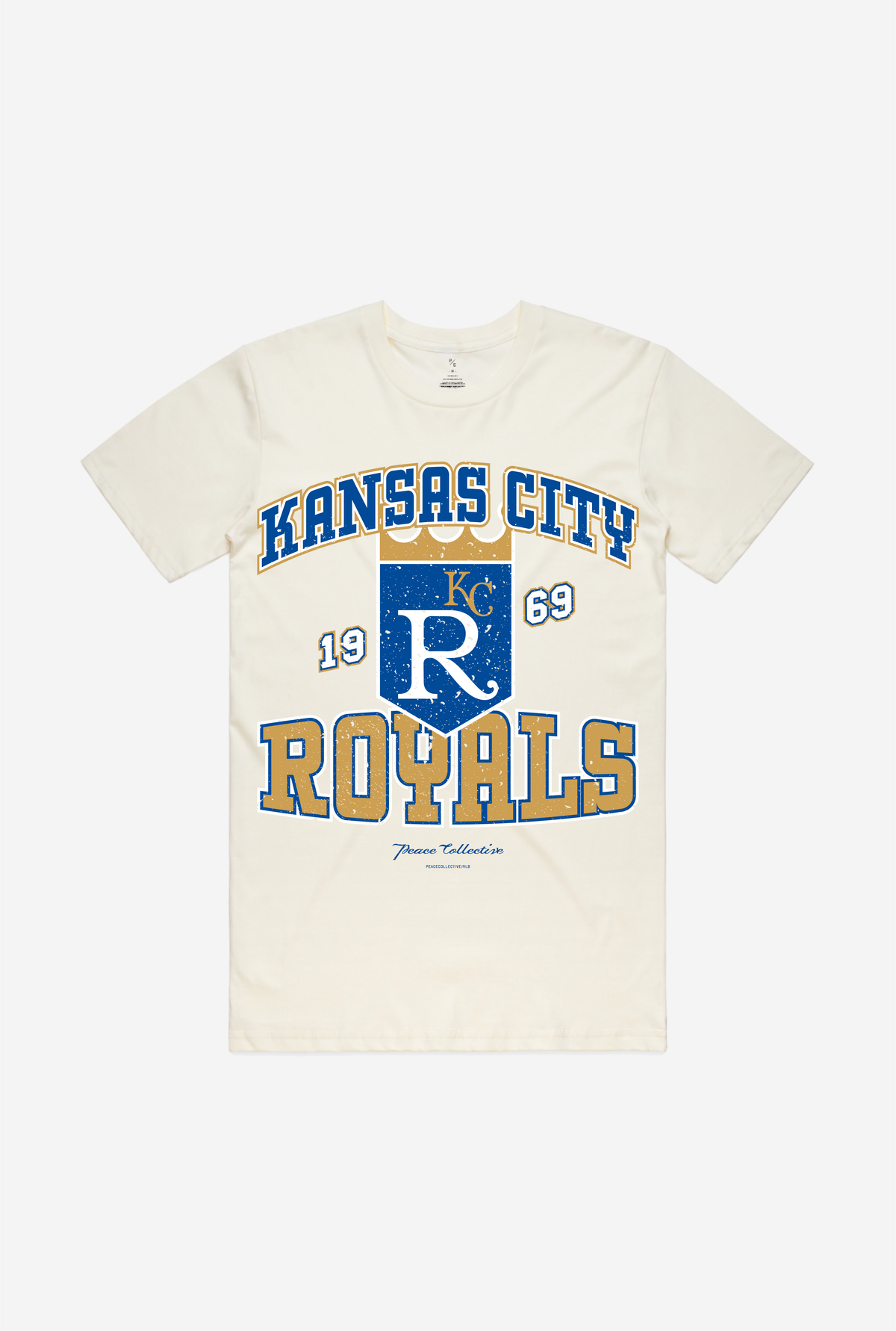 Kansas City Royals Vintage Washed T-Shirt - Ivory