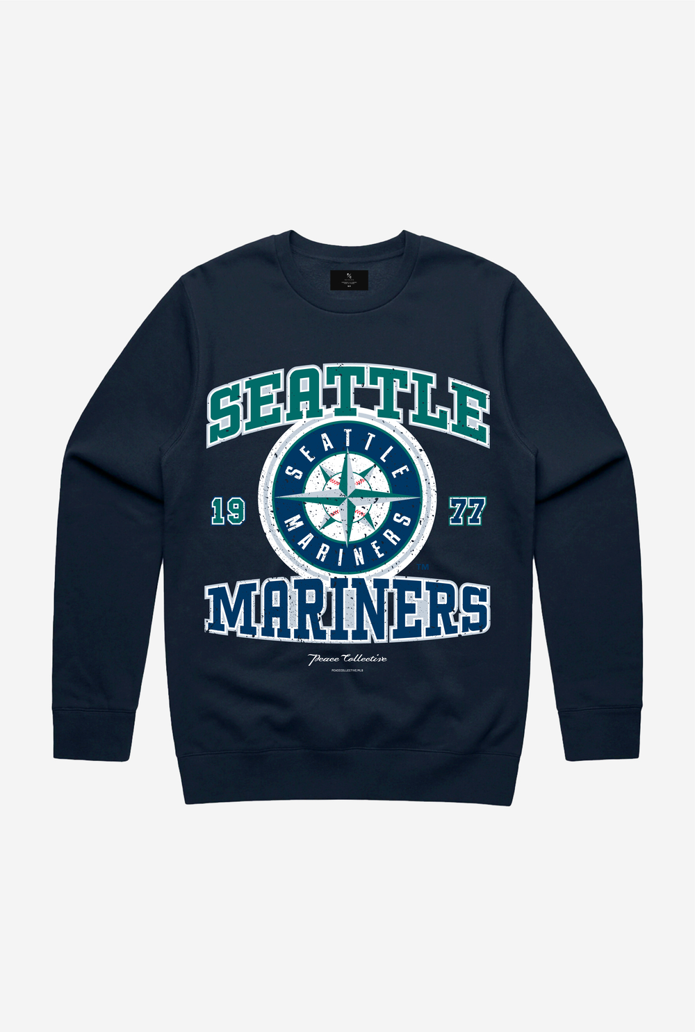 Navy Washed Crewneck main image 1