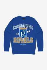 Kansas City Royals Vintage Washed Crewneck - Royal