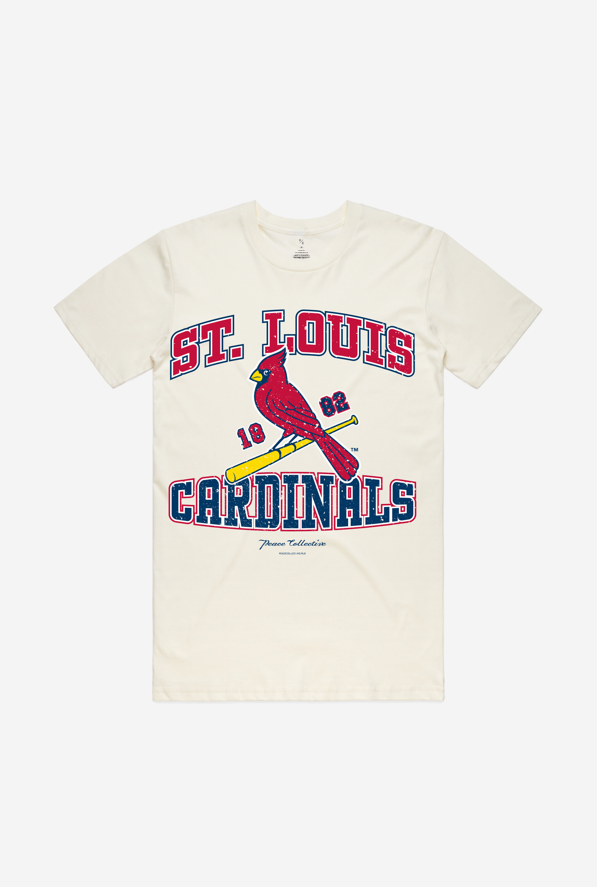 St. Louis Cardinals Vintage Washed T-Shirt - Ivory