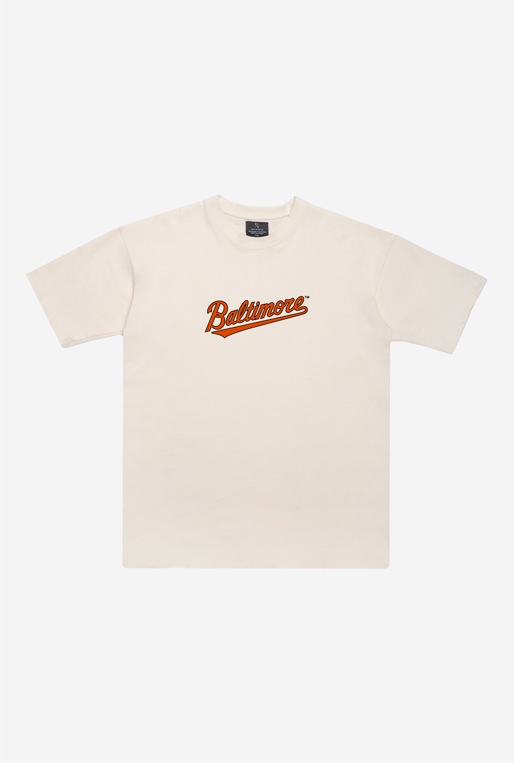 Baltimore Orioles Heavyweight T-Shirt - Natural