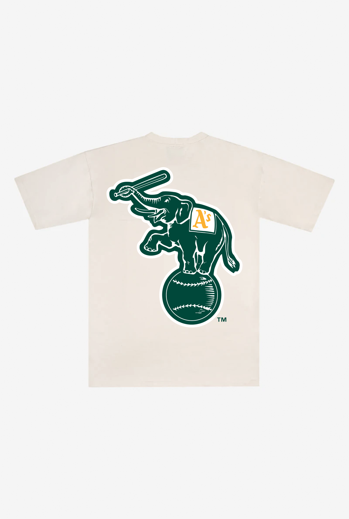 T-shirt épais Oakland Athletics - Naturel