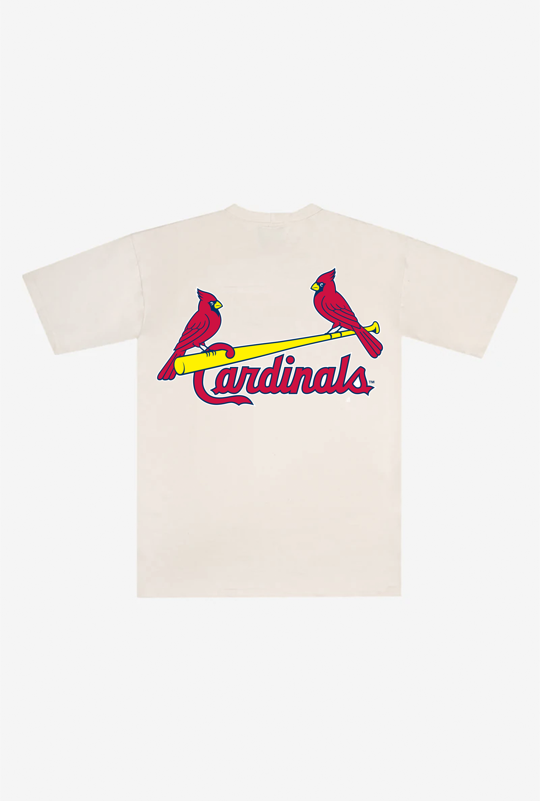 St Louis Cardinals Heavyweight T-Shirt - Natural