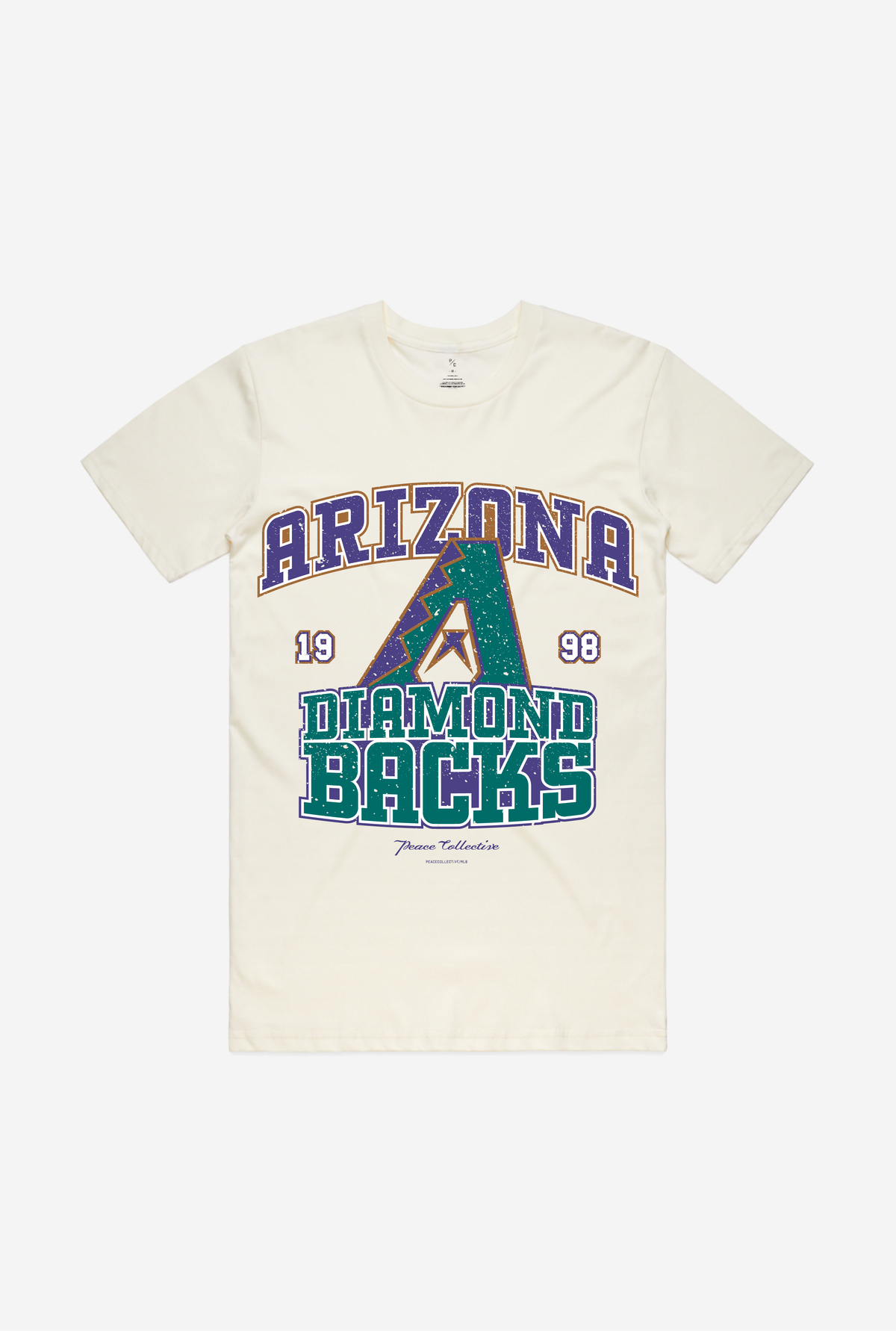 Arizona DiamondBacks Vintage Washed T-Shirt - Ivory
