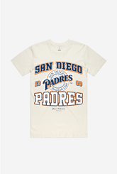 San Diego Padres Vintage Washed T-Shirt - Ivory