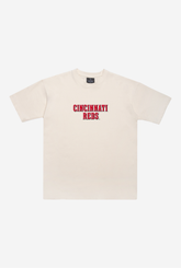 Cincinnati Reds Heavyweight T-Shirt - Natural