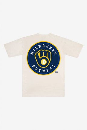 Milwaukee Brewers Heavyweight T-Shirt - Natural