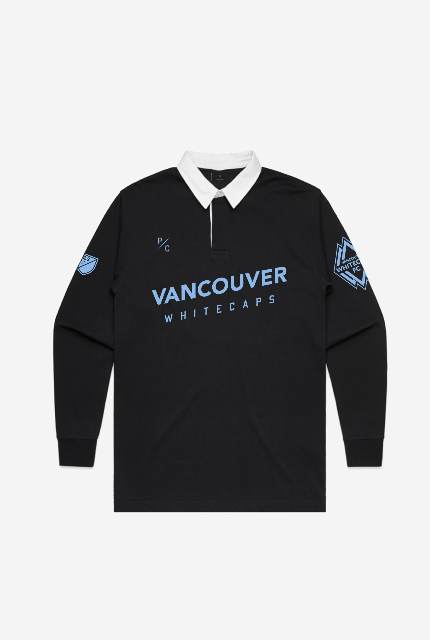 Vancouver Whitecaps Rugby Long Sleeve Polo - Black